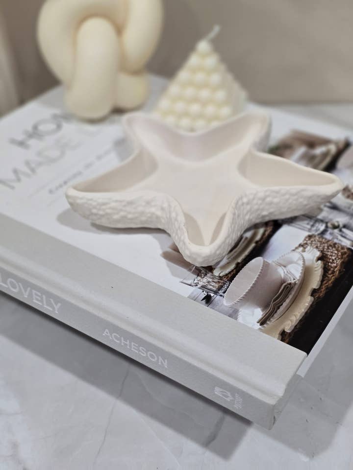 Starfish Trinket Tray- Beige for wholesale by Sweet 'n' Fab Creationz Interiors
