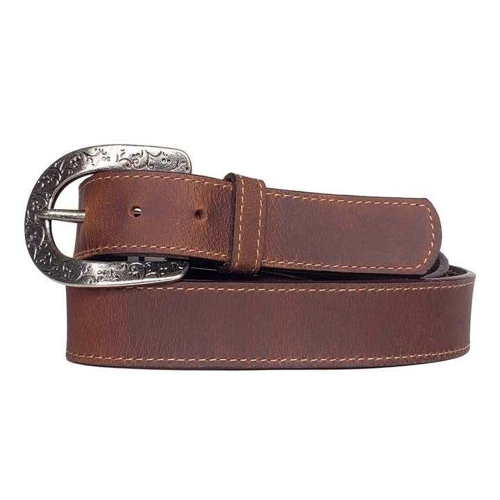 Jolene - Western Full Grain Leather Belt Made in Canada for wholesale by NAB LEATHER
