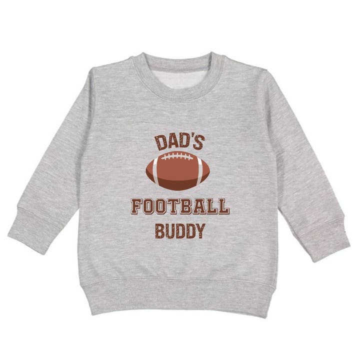 Dad's Football Buddy Sweatshirt - Game Day - Boys Clothing for wholesale by Sweet Wink