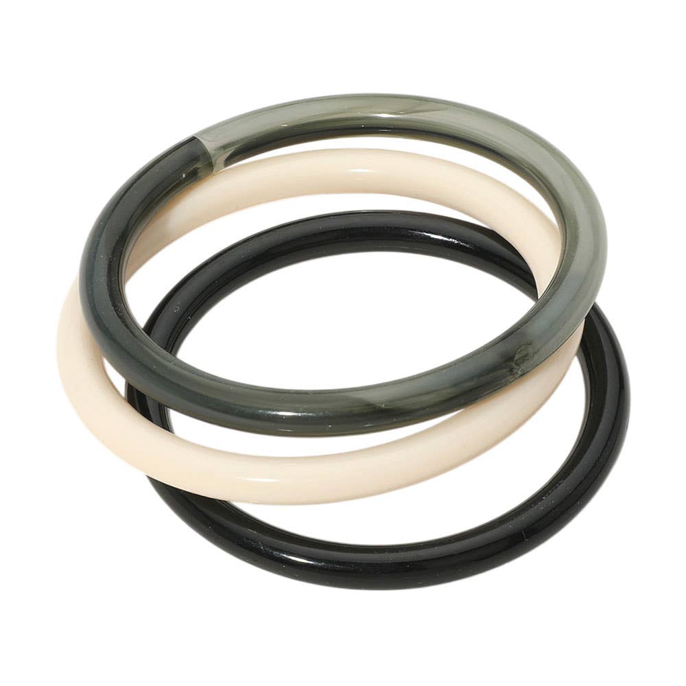 Sensibling Corp. - Venta al por mayor Juegos de joyas - 3PCS - Pulseras de Resina en Capas Múltiples5