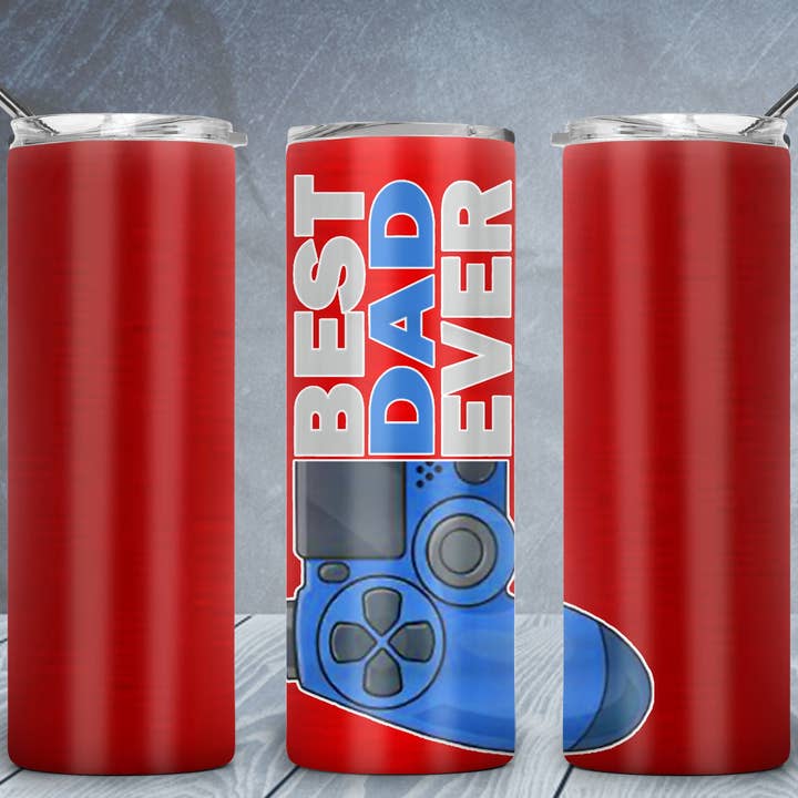 Best Dad Ever (gamer) for wholesale by Triple D's Tumblers n More