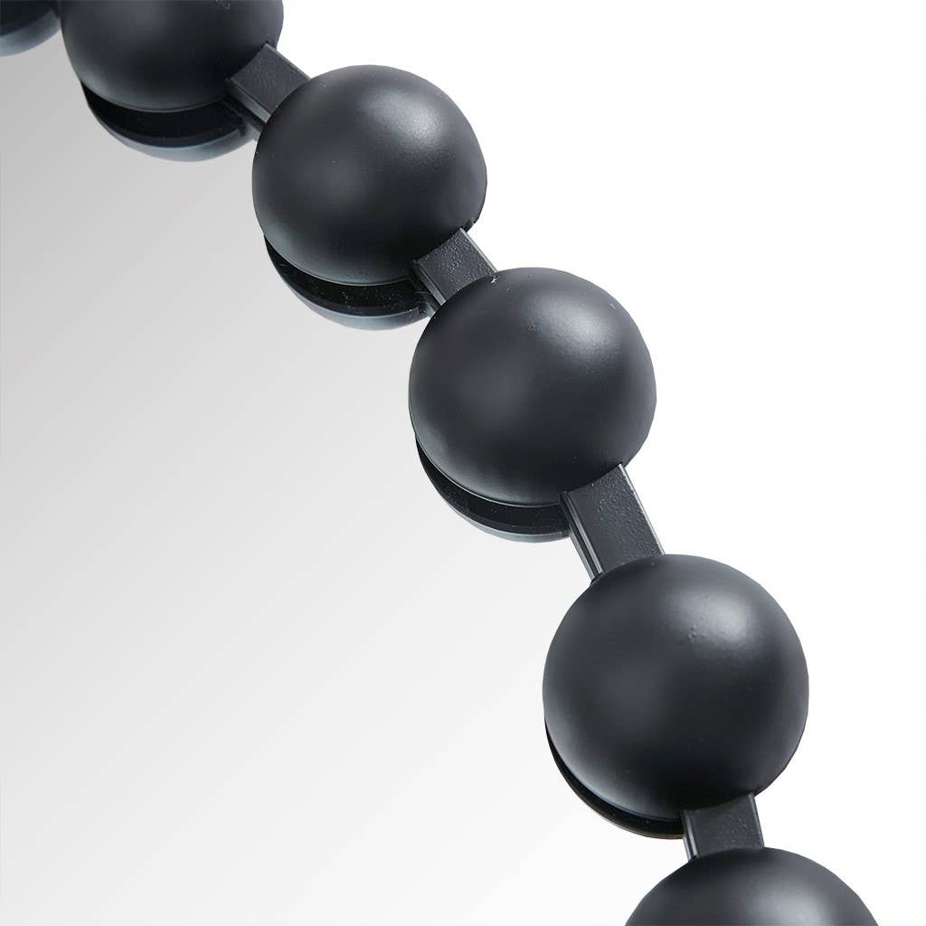 Olliix - Vente Miroir mural - Miroir mural encadré rond en fer noir10