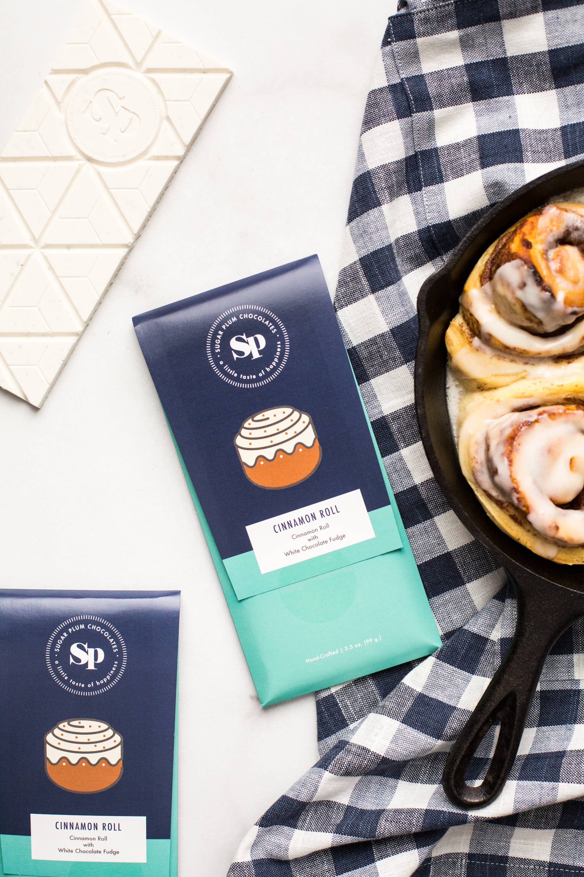 Sugar Plum Chocolates - Wholesale Chocolate Bar - Sugar Plum Chocolates Cinnamon Roll Candy Bar2