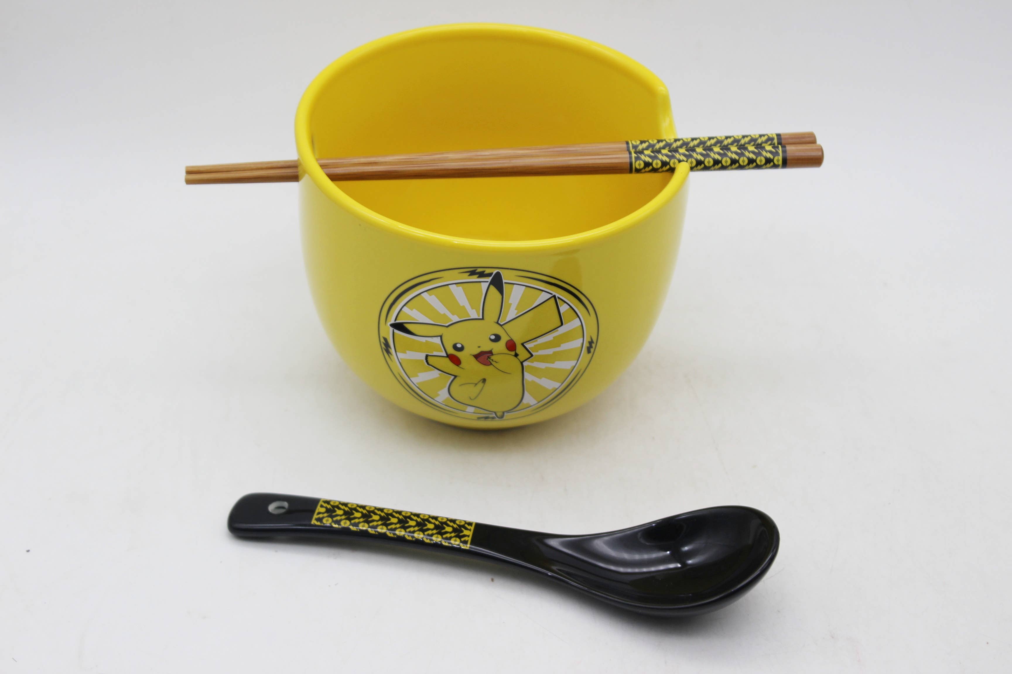 Silver Buffalo - Vente Bol - Bol à ramen Pokémon 20oz avec baguettes et cuillère1