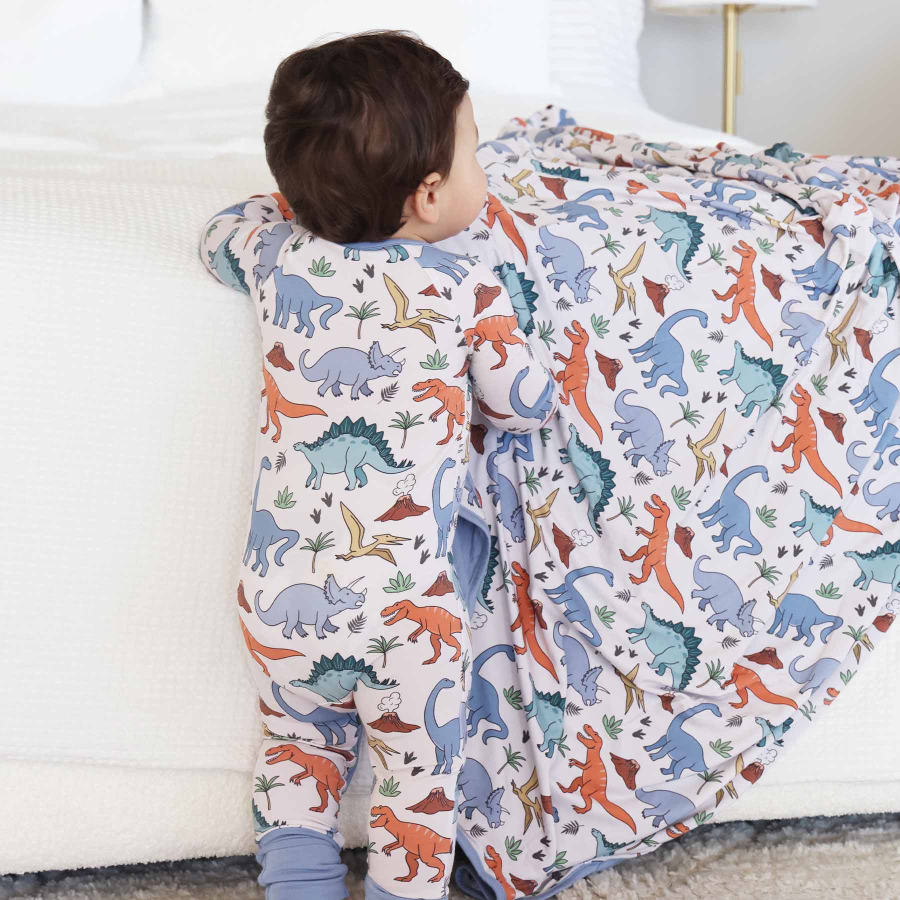 Nestlingo - Venta al por mayor Peto - Bebés - Mono convertible con cremallera Dino Dude6