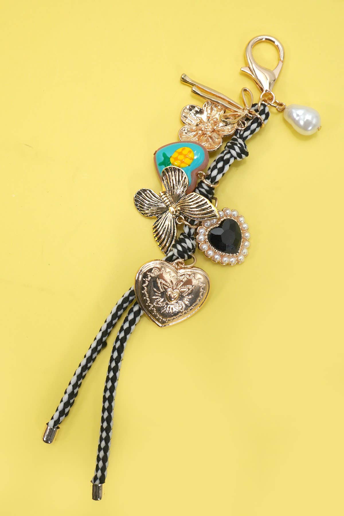 Ouro PENDENTE DE MALA-CORAÇÃO DE CORDA PORCELANA FRUTA | 80K067 para venda a revendedores na Faire1