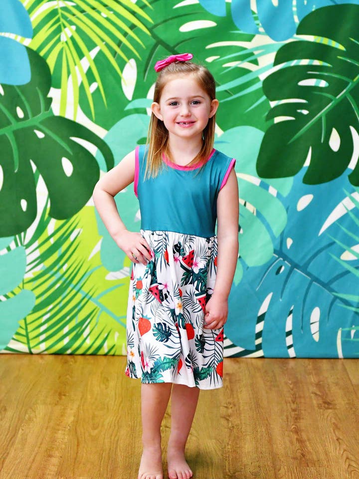 Canotta in Seta di Latte ai Frutti Tropicali per la vendita all'ingrosso da parte di Great Lakes Kids Apparel