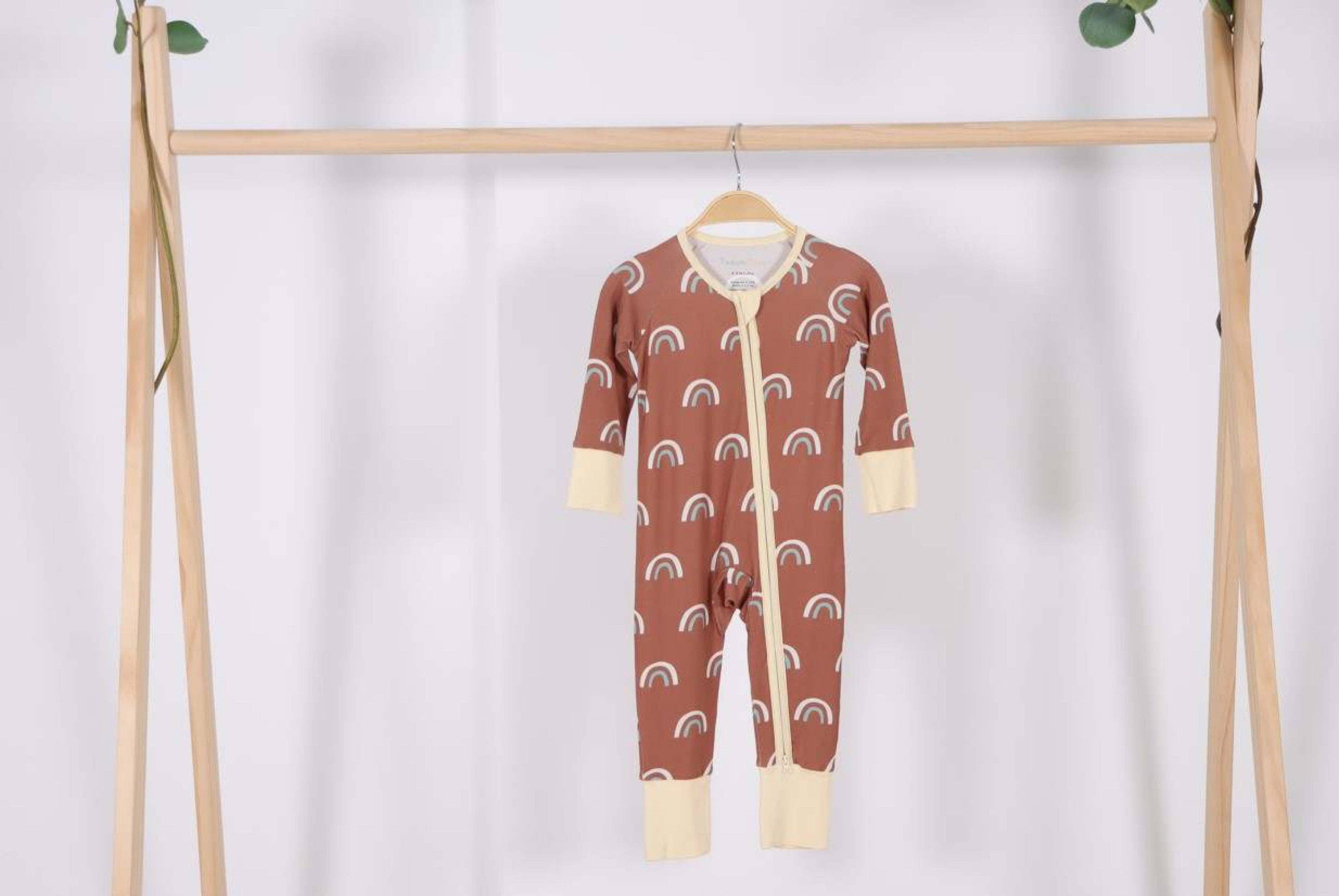 Tatum & Trace - Wholesale Jumpsuit - Baby - Boho Rainbows Bamboo Romper3