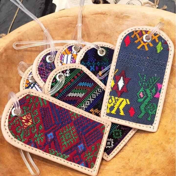 Lumily - Wholesale Luggage Tag - Huipil Up-cycled Textile Luggage Bag Tag - Guatemala11