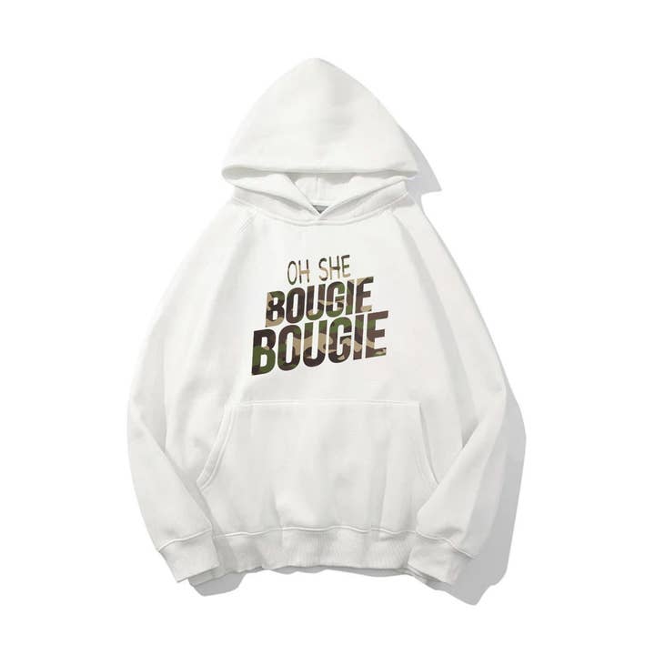 DOH-L4396 OH SHE BOUGIE CAMO GRAPHIC HOODIE for wholesale by nobarand