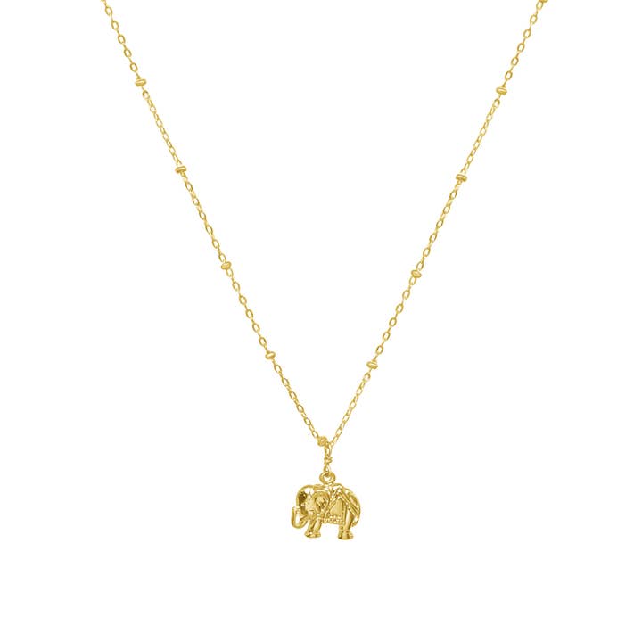Boy Cherie – wholesale Hänge-/berlockhalsband – Läckra guld fylld elefant halsband
