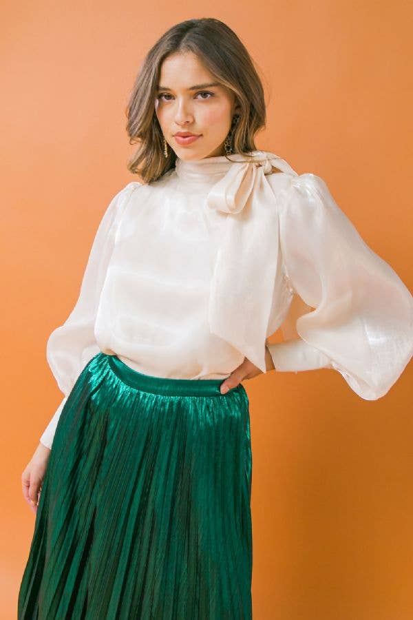 CREAM A organza top  for wholesale on Faire3