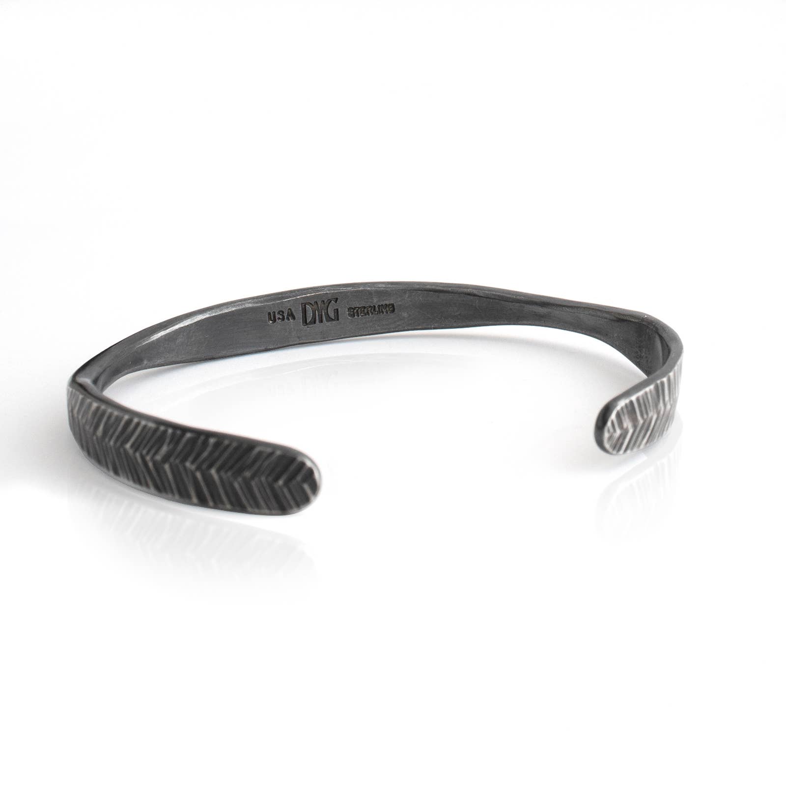 DMG Designs - Wholesale Cuff Bracelet - Forged Feather Cuff | Sterling Silver1