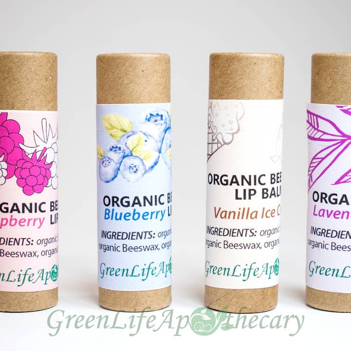 GreenLife Apothecary - Wholesale Lip Balm - Organic Beeswax Lip Balm eco friendly natural Chapstick