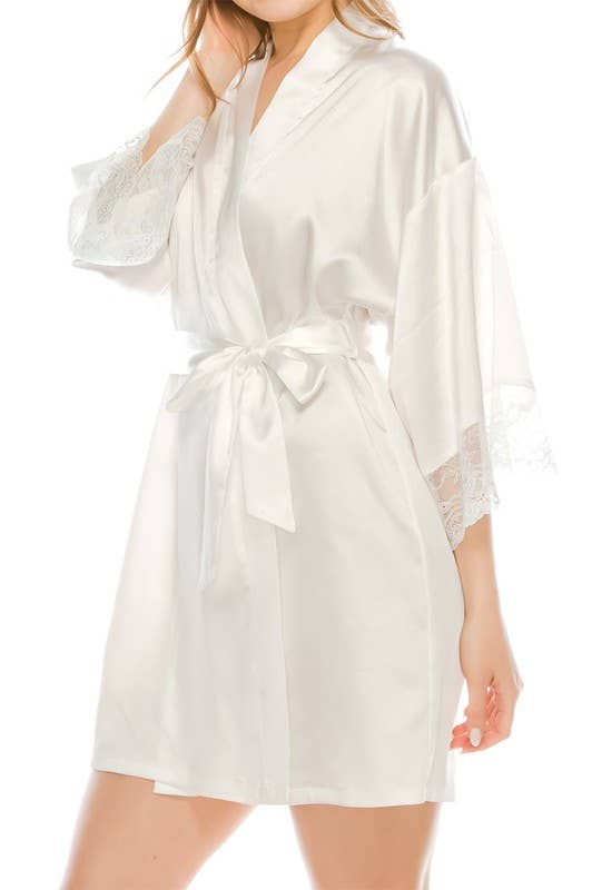 White Youmita the Bride  Satin Robe-YM-20152-LNG for wholesale on Faire5