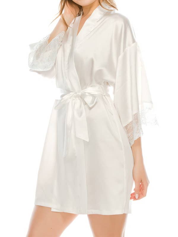 White Youmita the Bride Satin Robe-YM-20152-LNG for wholesale on Faire5