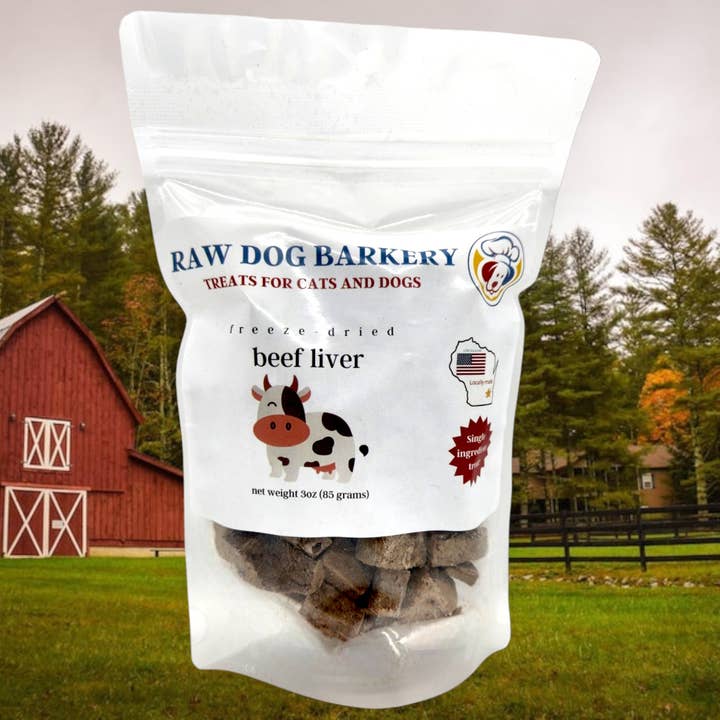 Raw Dog Barkery - Vente Friandises – chien - Foie de boeuf lyophilisé1