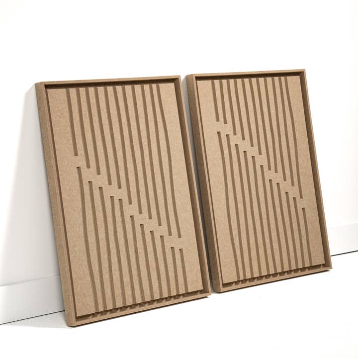 FeltArt Linoa Lyssandbeige Størrelse M 60 x 80 cm Sæt med 2 for engroshandel hos FeltArt