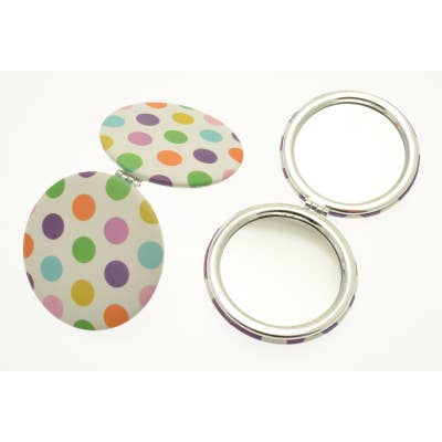 Spotty Compact Mirrors - Pack of 12 for wholesale by Miss Milly Limited