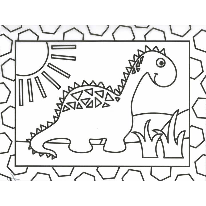 EDC Publishing - Wholesale Coloring Book - Kids & Baby - Stained Glass Coloring: Dinosaurs