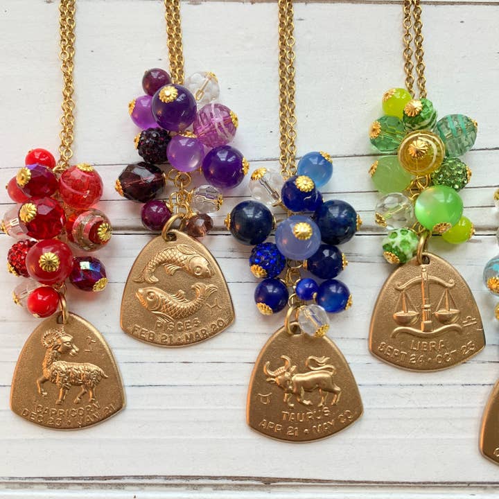 Lenora Dame Zodiac Necklace - Choice of Zodiac Sign Pendant for wholesale by Lenora Dame