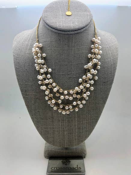 BK S  Multi Strand Pebble Pearl Necklace for wholesale on Faire4