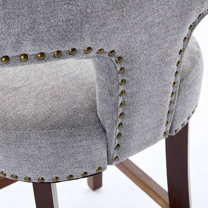 Gray Mid Century Modern Counter Height Bar Stools Set of 2 for wholesale on Faire9