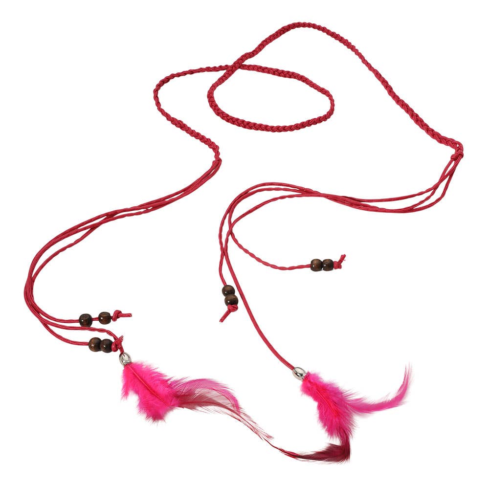 Sensibling Corp. - Vente Bandeau – femme - Bandeau / Ceinture à Extension de Plumes Bohème2