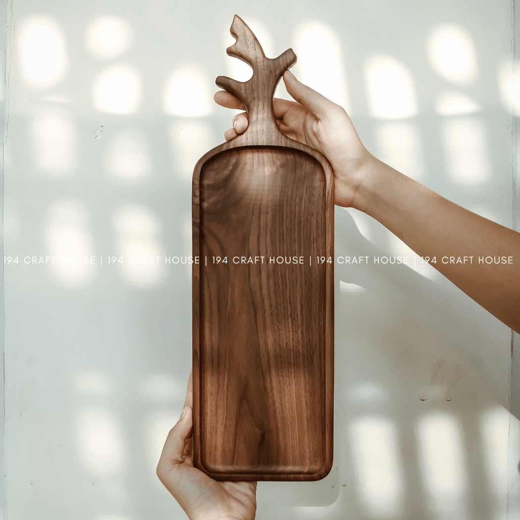 194 Craft House - Vendita all'ingrosso Vassoi da portata - Vassoio e Tagliere Decorativo in Legno - Home Decor e Regali3