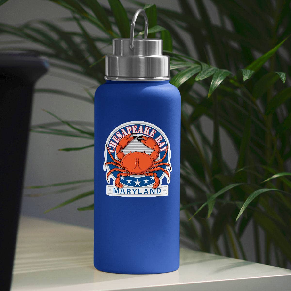 RetroPlanet - Wholesale Sticker - Chesapeake Bay Maryland Retro Crab Die Cut Vinyl Sticker2