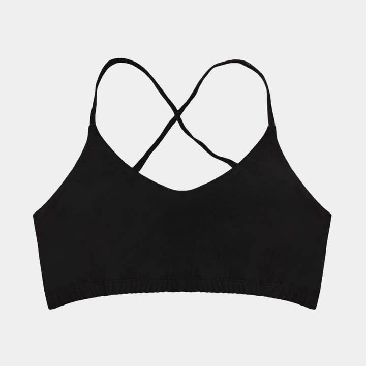 Women's Criss-Cross Bralette - 100% Organic Cotton for wholesale by Q for Quinn