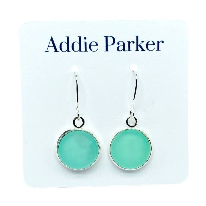 Sea Glass Style Earrings - Seafoam (SG 20) for wholesale by Addie Parker Jewelry