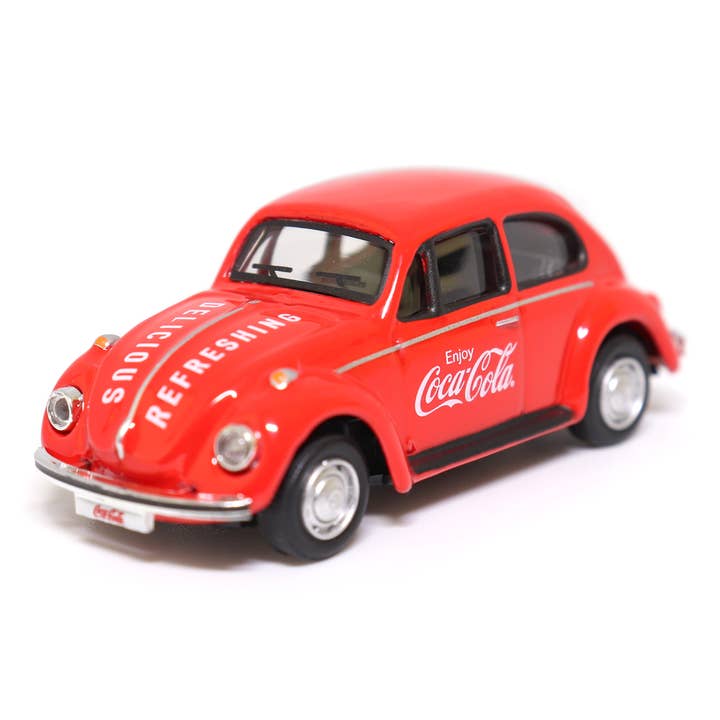 Motor City Classics, Inc. - Wholesale Decorative tabletop object - 1:72 Scale Coca-Cola 1966 VW Beetle Diecast Model