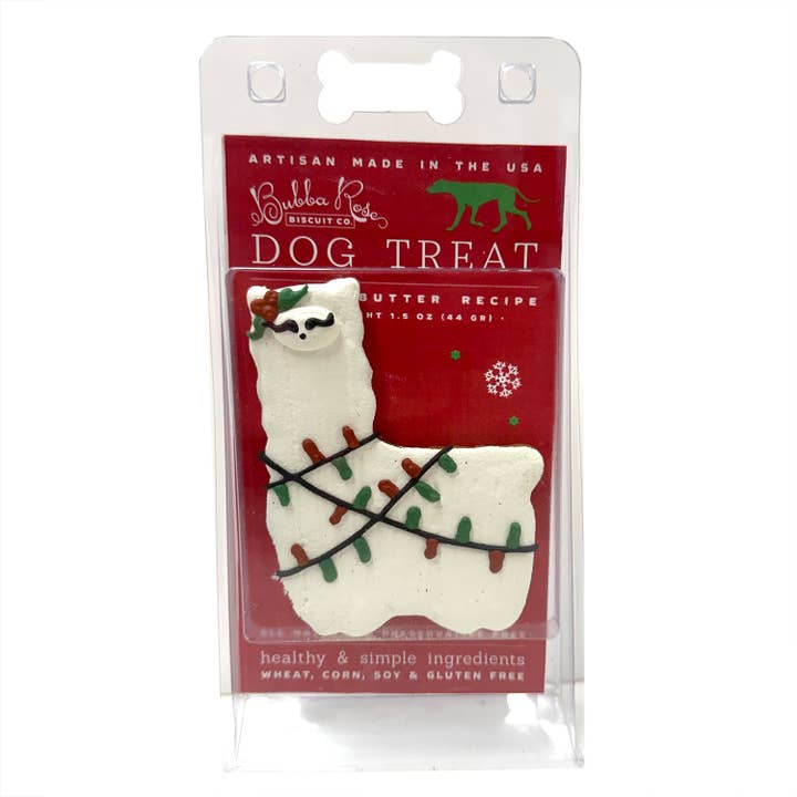 Bubba Rose Biscuit Co. - Wholesale Pet Treats - Dog - Christmas Llama1