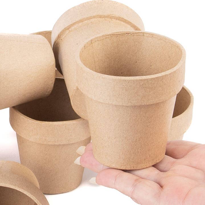 Factory Direct Craft - Wholesale Plant Pot - 3" x 3" - Paper Mache Flower Pot