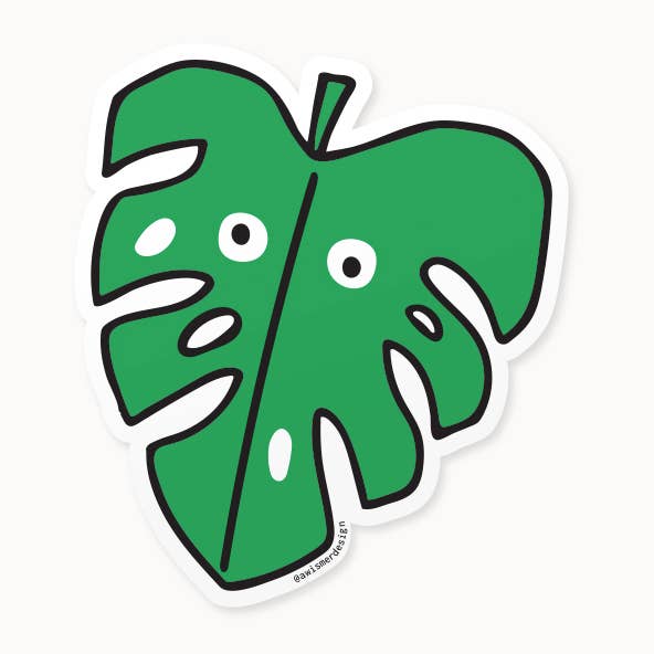 Adesivo de vinil Monstera Leaf por atacado de Hello Doodle