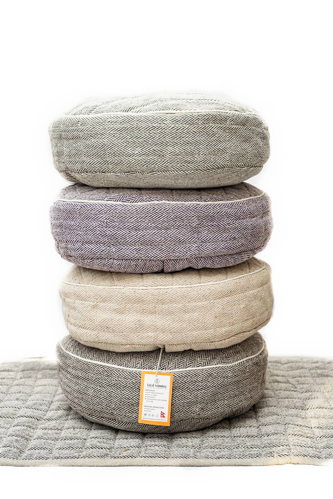 Local Women’s Handicrafts – wholesale Yoga mat – Round Yoga Cushion Cover6