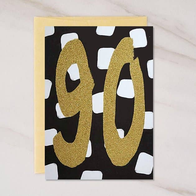 NUMBERS COLLECTION - 90 Year Old Blank Birthday Card for wholesale by Wholesalegreetingcards.co