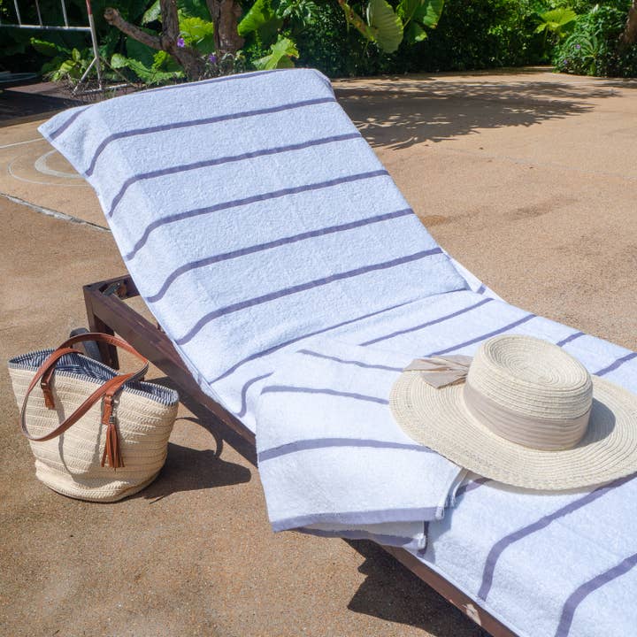 Arkwright Home - Wholesale Beach Towel - 2 Pack of Chaise Lounge Chair Towels, Fitted Pocket44