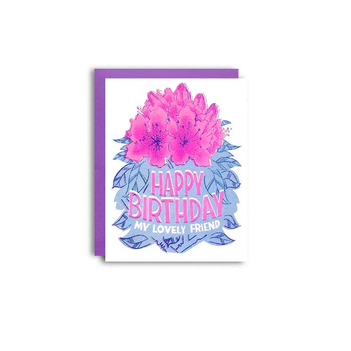 Pier Six Press - Wholesale Birthday Card - Lovely Rhody Birthday - Cute Risograph Card2