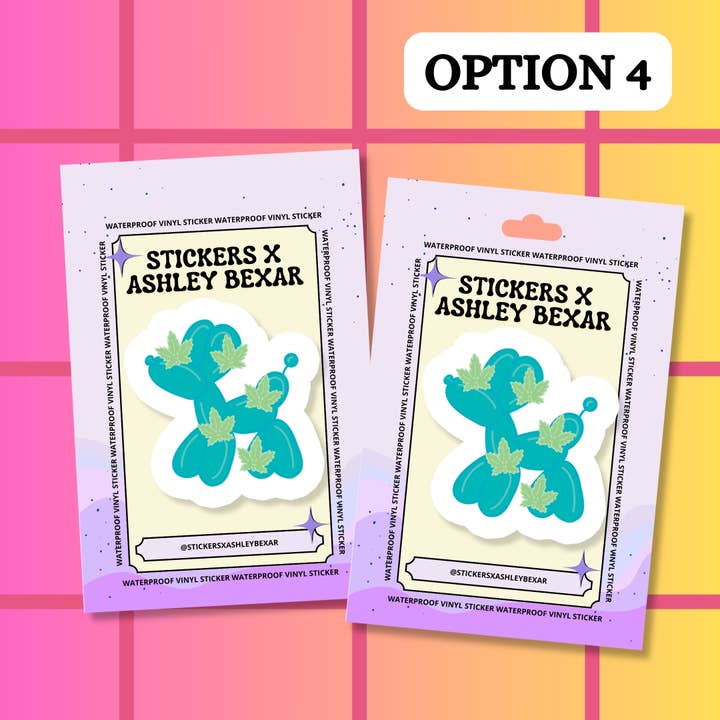 Stickers+ X Ashley Bexar - Wholesale Sticker - 420 Mary Jane Leaf Balloon Dog Waterproof Vinyl Sticker4