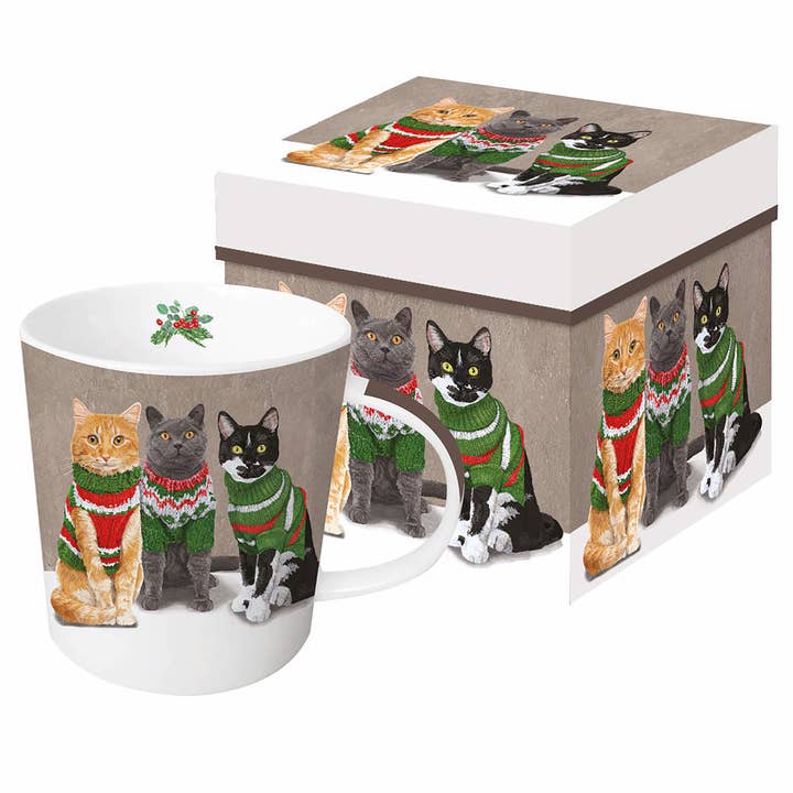 Sweater Cats Trend Mug GB for wholesale by ppd Paperproducts Design GmbH