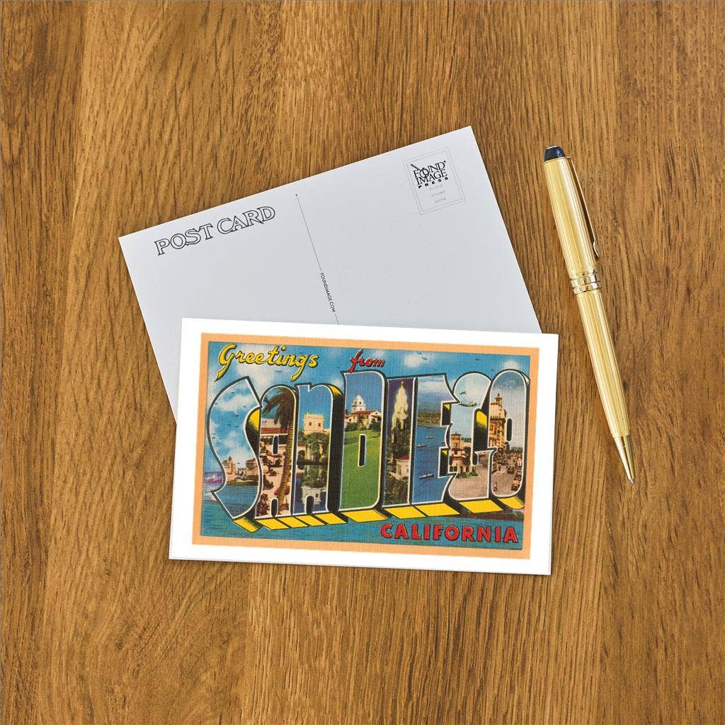 Found Image Press - Wholesale Postcard - Postcard SD-694 Greetings from San Diego, California1