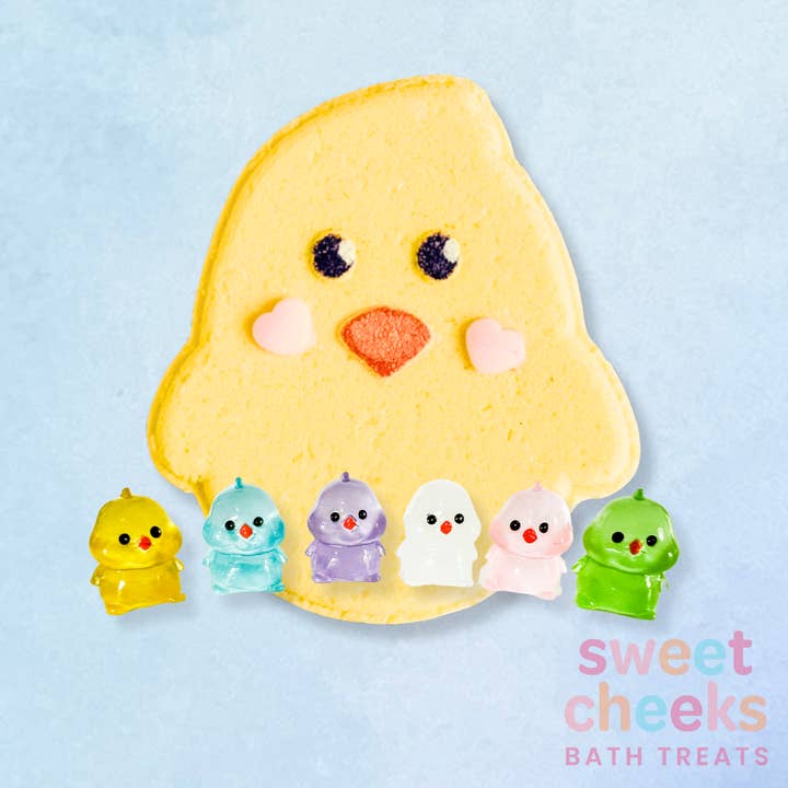 Bombe de bain jouet - Poussin de Pâques pour la vente par SweetCheeks Bath Treats