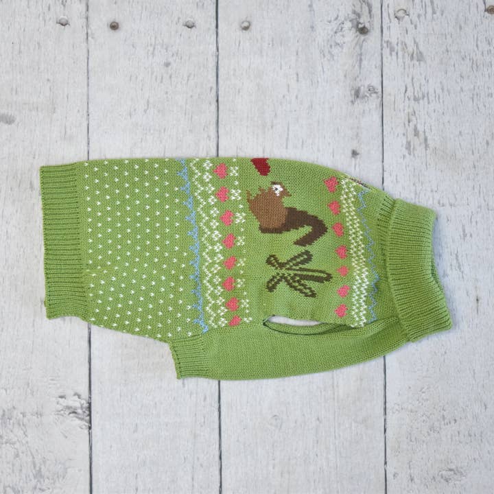 Finnegan’s Standard Goods - Wholesale Pet Sweater - Dog - Fernfield Squirrel Sweater 2