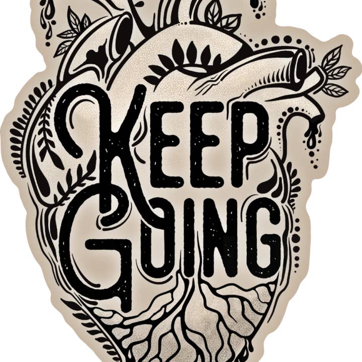 Autocollant en vinyle « Keep Going » de 3 po pour la vente par Wild Slice Designs