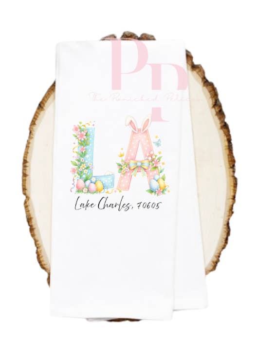 Anpassbares Ostern-Staat-und-Stadt-Handtuch für den Großhandel von The Panicked Pelican