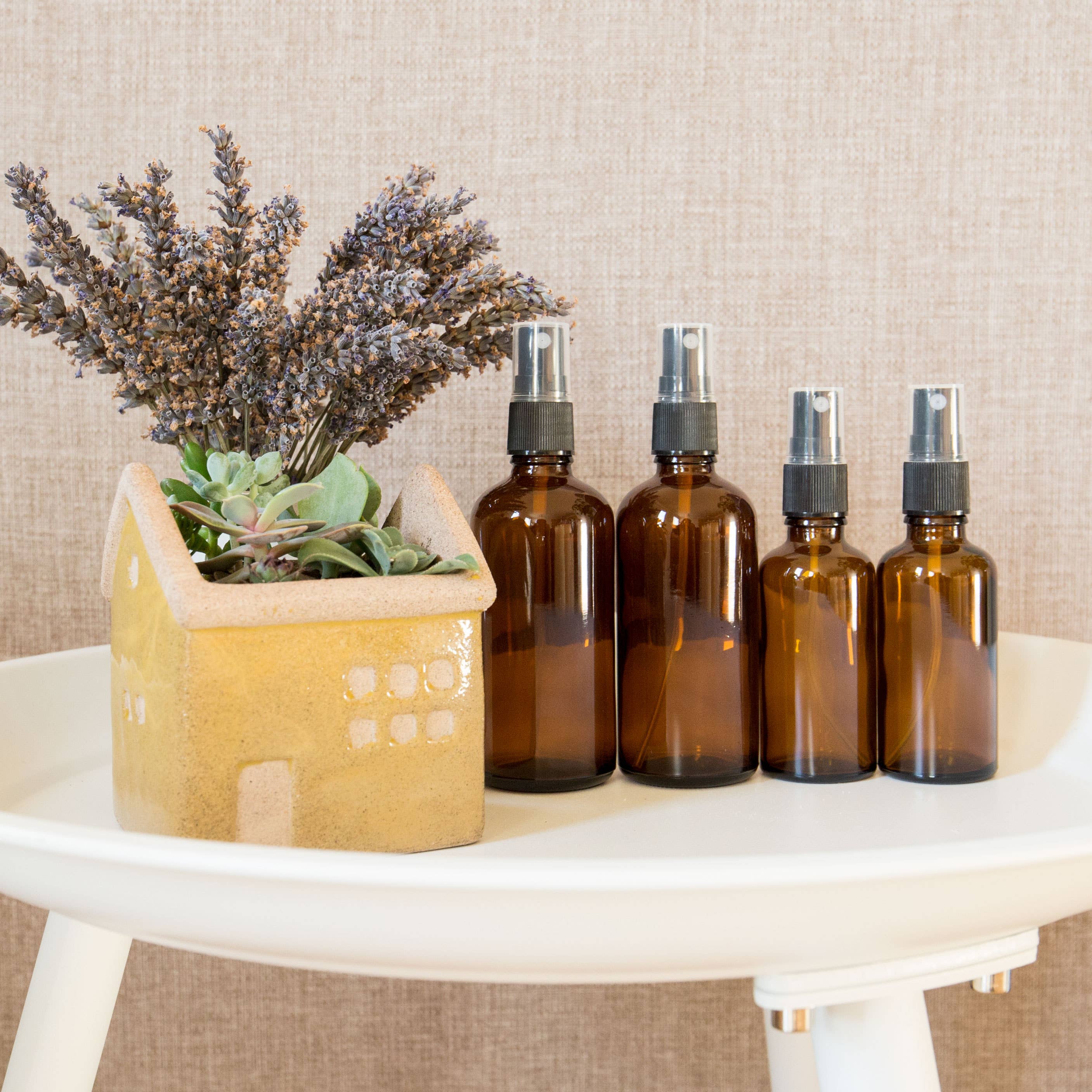 Youngever - Vente Vaporisateurs - Youngever Lot de 12 vaporisateurs vides en verre ambré 4OZ 2OZ3