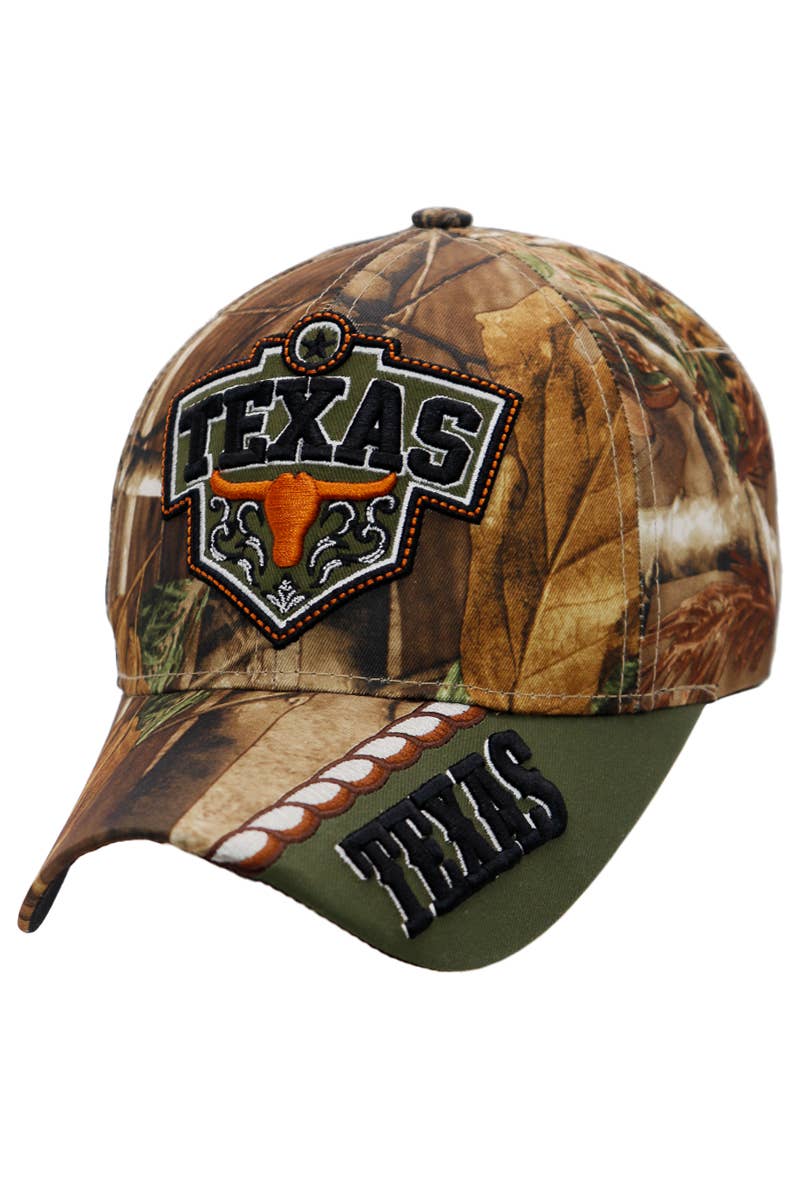 Cap Zone - Wholesale Baseball Cap - Unisex - Texas Longhorn Embroidered Twill Acrylic Baseball Cap2