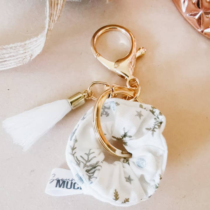 Scrunch Much – Engroshandel Nøglering - Dame – Nøgleringe - Mini Scrunchie nøglering